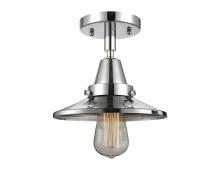 Innovations Lighting 447-1C-PC-M7-LED - Railroad - 1 Light - 8 inch - Polished Chrome - Semi-Flush Mount