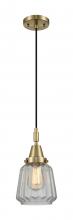 Innovations Lighting 447-1P-AB-G142 - Chatham - 1 Light - 7 inch - Antique Brass - Mini Pendant