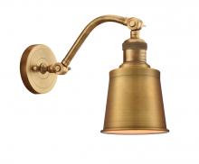 Innovations Lighting 515-1W-BB-M9-BB-LED - Addison - 1 Light - 5 inch - Brushed Brass - Adjustable Sconce