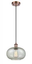 Innovations Lighting 516-1P-AC-G249 - Gorham - 1 Light - 10 inch - Antique Copper - Cord hung - Mini Pendant