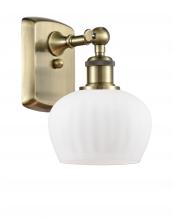 Innovations Lighting 516-1W-AB-G91-LED - Fenton - 1 Light - 7 inch - Antique Brass - Sconce