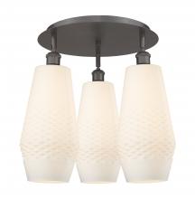 Innovations Lighting 516-3C-OB-G681-7 - Windham - 3 Light - 19 inch - Oil Rubbed Bronze - Flush Mount
