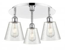 Innovations Lighting 516-3C-PC-G454 - Caton - 3 Light - 17 inch - Polished Chrome - Semi-Flush Mount