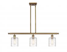 Innovations Lighting 516-3I-BB-G1113 - Cobbleskill - 3 Light - 36 inch - Brushed Brass - Stem hung - Island Light
