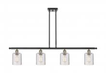 Innovations Lighting 516-4I-BAB-G112C-5CL - Cobbleskill - 4 Light - 48 inch - Black Antique Brass - Stem hung - Island Light