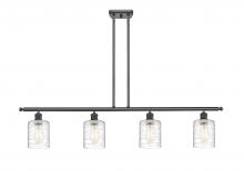 Innovations Lighting 516-4I-BK-G1113 - Cobbleskill - 4 Light - 48 inch - Matte Black - Stem hung - Island Light