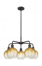 Innovations Lighting 516-5CR-OB-G483-8AM - Brookhaven Globe - 5 Light - 26 inch - Oil Rubbed Bronze - Stem hung - Chandelier