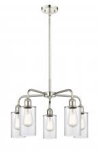 Innovations Lighting 516-5CR-PN-G802 - Clymer - 5 Light - 22 inch - Polished Nickel - Chandelier