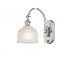 Innovations Lighting 518-1W-SN-G411-LED - Dayton - 1 Light - 6 inch - Brushed Satin Nickel - Adjustable Swing Arm