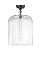 Innovations Lighting 616-1F-BAB-G559-12CL - Bridal Veil - 1 Light - 5 inch - Black Antique Brass - Semi-Flush Mount
