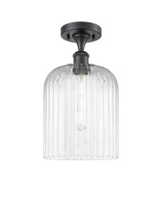 Innovations Lighting 616-1F-BK-G559-8CL - Bridal Veil - 1 Light - 5 inch - Matte Black - Semi-Flush Mount