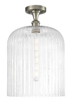 Innovations Lighting 616-1F-SN-G559-12CL - Bridal Veil - 1 Light - 5 inch - Brushed Satin Nickel - Semi-Flush Mount