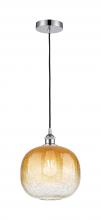 Innovations Lighting 616-1P-PC-G481-10AM - Brookhaven Sphere - 1 Light - 11 inch - Polished Chrome - Cord hung - Mini Pendant