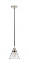 Innovations Lighting 616-1PH-PN-G42 - Cone - 1 Light - 8 inch - Polished Nickel - Cord hung - Mini Pendant