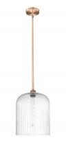 Innovations Lighting 616-1S-AC-G559-12SDY - Bridal Veil - 1 Light - 5 inch - Antique Copper - Stem hung - Mini Pendant