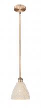 Innovations Lighting 616-1S-AC-NBD-75-NAT - Bristol Natural - 1 Light - 6 inch - Antique Copper - Mini Pendant