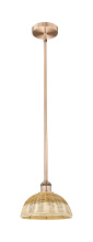 Innovations Lighting 616-1S-AC-NBD2-9-NAT - Bristol Natural II - 1 Light - 9 inch - Antique Copper - Stem hung - Mini Pendant