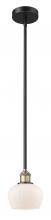Innovations Lighting 616-1S-BAB-G91 - Fenton - 1 Light - 7 inch - Black Antique Brass - Stem hung - Mini Pendant