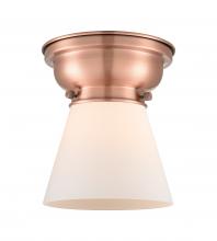 Innovations Lighting 623-1F-AC-G61 - Cone - 1 Light - 6 inch - Antique Copper - Flush Mount