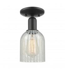 Innovations Lighting 716-1C-BK-G2511 - Caledonia - 1 Light - 5 inch - Matte Black - Semi-Flush Mount