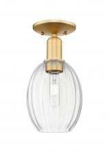 Innovations Lighting 716-1C-SG-G459-6CL - Preston Bulb - 1 Light - 6 inch - Satin Gold - Semi-Flush Mount