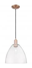 Innovations Lighting 716-1P-AC-GBD-122 - Bristol - 1 Light - 12 inch - Antique Copper - Cord hung - Mini Pendant
