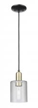 Innovations Lighting 716-1P-BAB-G112 - Cobbleskill - 1 Light - 5 inch - Black Antique Brass - Cord hung - Mini Pendant