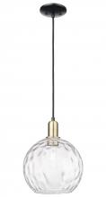 Innovations Lighting 716-1P-BAB-G1215-10 - Athens Water Glass - 1 Light - 10 inch - Black Antique Brass - Cord hung - Mini Pendant