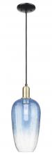 Innovations Lighting 716-1P-BAB-G484-7SB - Brookhaven Flute - 1 Light - 6 inch - Black Antique Brass - Cord hung - Mini Pendant