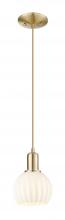 Innovations Lighting 716-1P-CB-G1217-6WV - White Venetian - 1 Light - 6 inch - Champagne Bronze - Cord hung - Mini Pendant