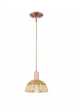 Innovations Lighting 716-1S-AC-NBD2-75-NAT - Natural Ballston Dome - 1 Light - 6 inch - Antique Copper - Mini Pendant