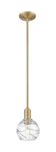 Innovations Lighting 716-1S-BB-G1213-6CL - Athens Deco Swirl - 1 Light - 6 inch - Brushed Brass - Mini Pendant