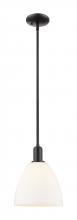 Innovations Lighting 716-1S-BK-GBD-91 - Bristol - 1 Light - 9 inch - Matte Black - Stem hung - Mini Pendant