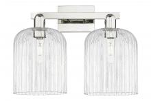 Innovations Lighting 716-2W-PN-G559-8CL - Bridal Veil - 2 Light - 19 inch - Polished Nickel - Bath Vanity Light