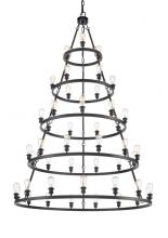 Innovations Lighting 8203456-BK-LED - Saloon - 45 Light - 60 inch - Matte Black - Chain Hung - Chandelier