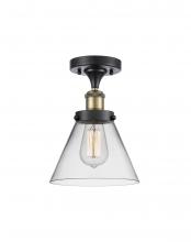 Innovations Lighting 916-1C-BAB-G42 - Cone - 1 Light - 8 inch - Black Antique Brass - Semi-Flush Mount