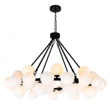 CWI Lighting 1020P39-45-101 - Arya 45 Light Black Chandelier