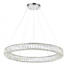 CWI Lighting 1044P32-601-R-1C - Madeline Integrated LED 32in Chrome Chandelier
