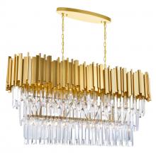 CWI Lighting 1112P38-9-169 - Deco 9 Light Medallion Gold Pool Table Light