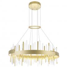 CWI Lighting 1245P32-602 - Millipede Integrated LED 32in Satin Gold Chandelier