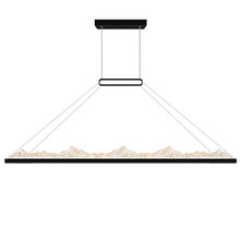 CWI Lighting 1601P62-101 - Himalayas Integrated LED 62in Black Chandelier with Handcrafted Glass