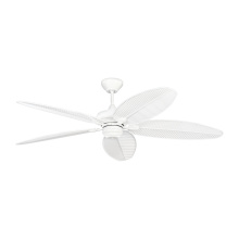Generation Lighting 5CUR60WH - Cruise Outdoor 60 Ceiling Fan in White with White Blades