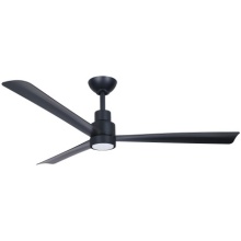 Minka-Aire F787L-CL - Simple 52" LED Indoor/Outdoor Ceiling Fan