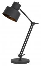 CAL Lighting BO-2966TB - 60W Davidson metal desk lamp with weighted base, adjustable upper & lower arms.