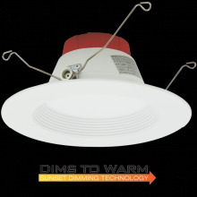 Elco Lighting EL610SDW - 10W 6" LED BFFL TRM DIM TO WARM 18-30K