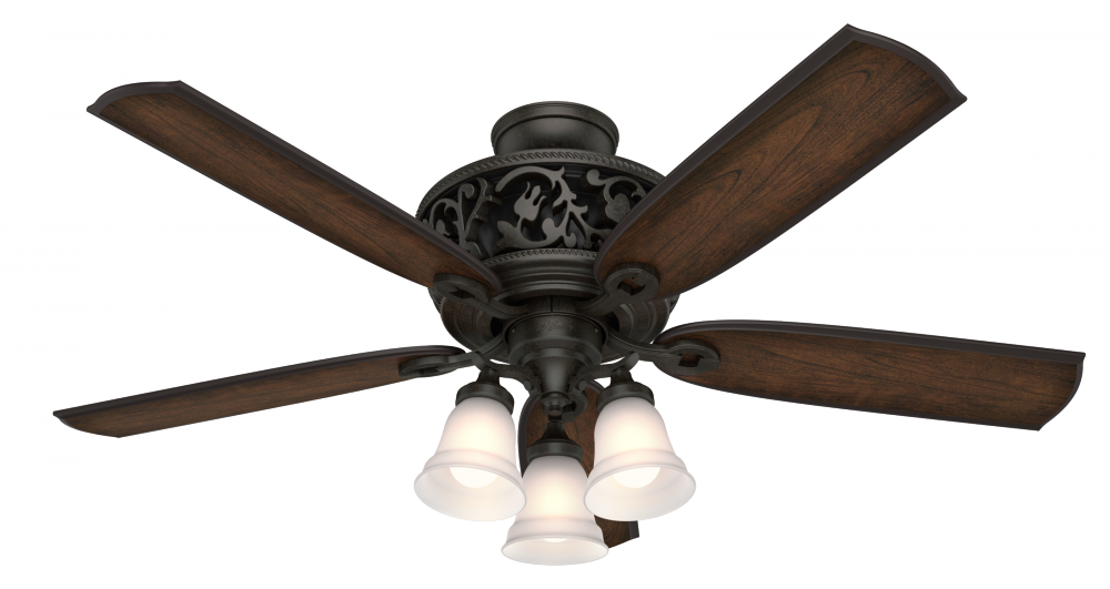 Hunter 54 inch Promenade ENERGY STAR® Brittany Bronze Ceiling Fan with LED Lt Kit