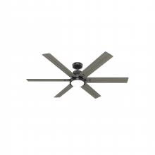 Hunter 51951 - Hunter 60 inch Gravity Wi-Fi ENERGY STAR® Matte Black Ceiling Fan with LED Lt Kit