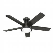 Hunter 52417 - Hunter 52 in Seawall Noble Bronze WeatherMax Indoor / Outdoor Ceiling Fan w/ LED Lt Kit