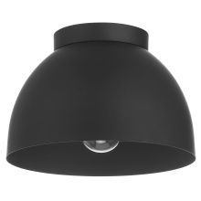 Hunter 48132 - Hunter Erling Matte Black 1 Light Medium Flush Mount Ceiling Light Fixture