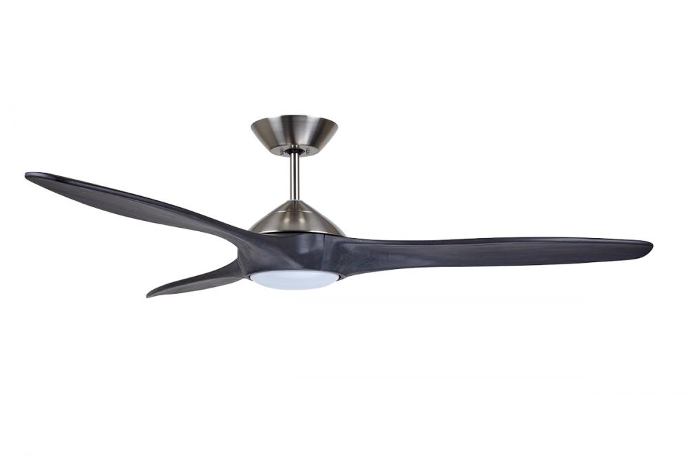 60 IN LINDBERGH ECO IN BRUSHED STEEL WITH CHARCOAL BLADES